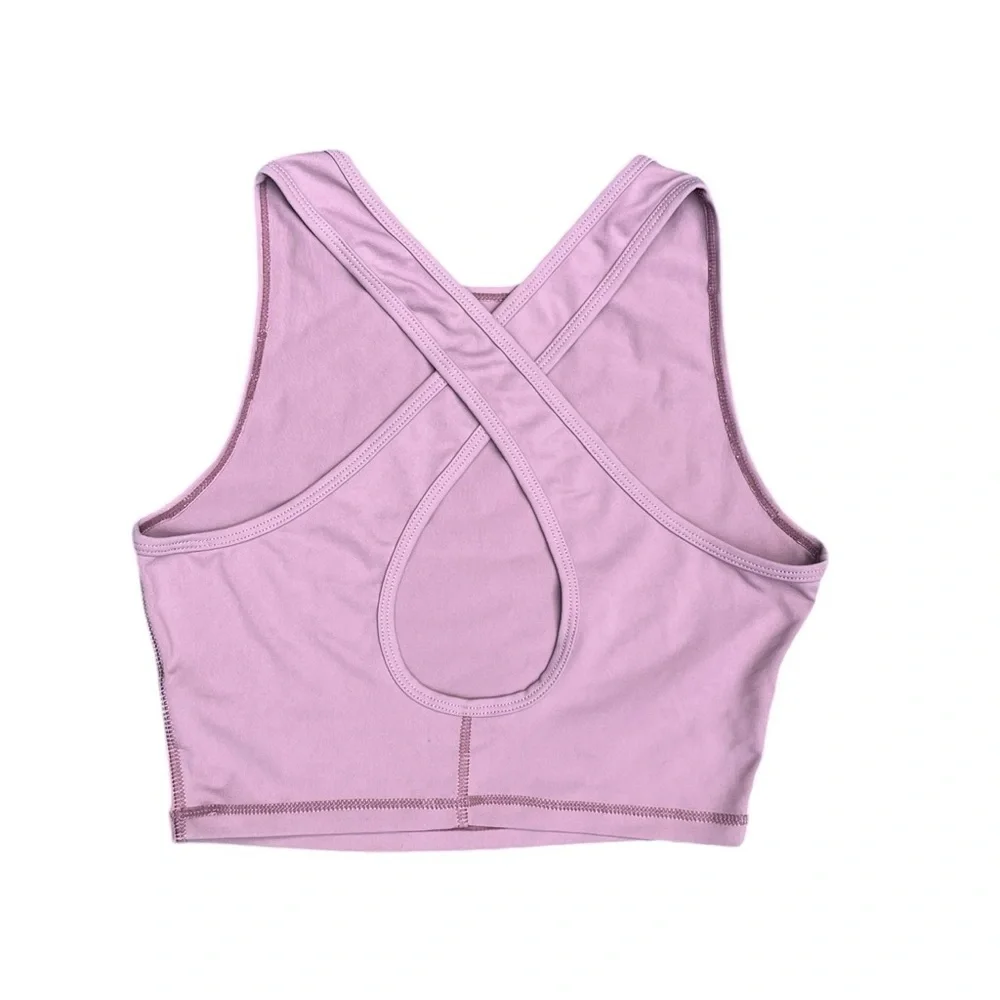 P'tula Lavender Purple Sports Bra Criss Cross Back Size Small